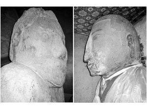 中国现存最早的石刻像在西安石婆庙内 中国现存最早的石刻像在西安石婆庙内